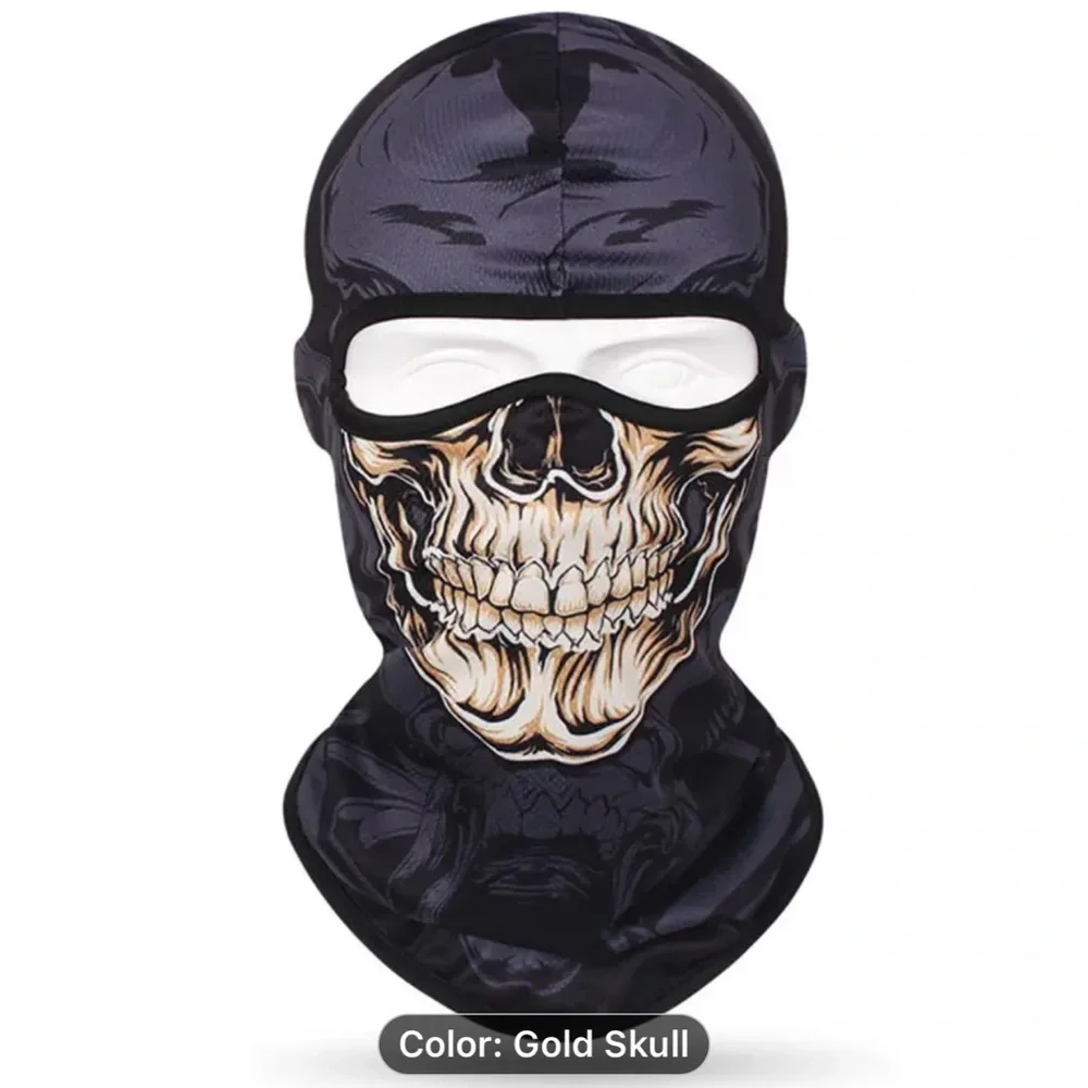 3D Anime Skull Balaclava Full Face Ski Mask
